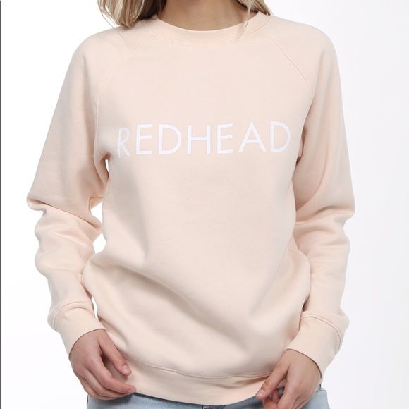 Brunette The Label Tops - Brunette the Label "REDHEAD" Crew Neck Sweatshirt